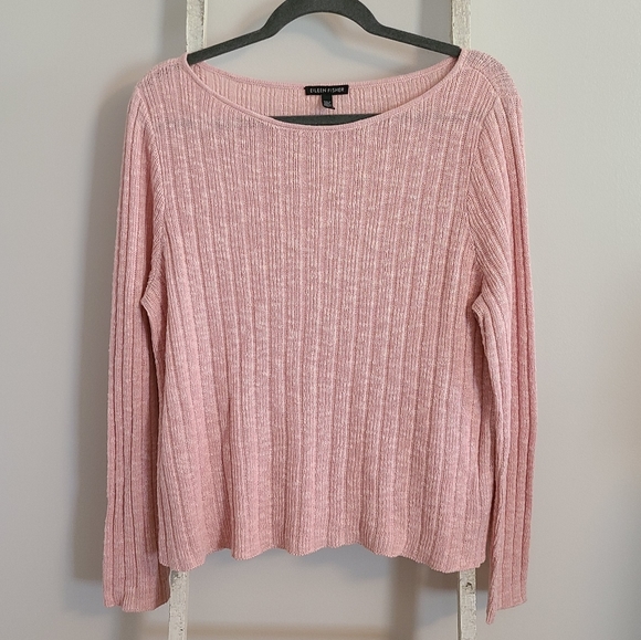 Eileen Fisher Sweaters - Eileen Fisher♡ Linen Cotton blend ribbed sweater